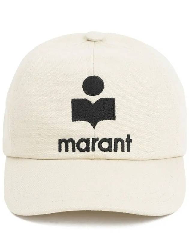 Tyron Logo Cotton Ball Cap Ecru - ISABEL MARANT - BALAAN 2