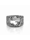 Interlocking G Ring YBC455302001 Silver - GUCCI - BALAAN 3