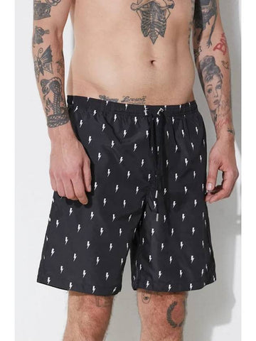 All over micro bolt swim long shorts - NEIL BARRETT - BALAAN 1