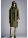 Hiengu Rain Coat Olive Green - MONCLER - BALAAN.