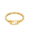 Link Chain Baguette Ring Gold - FENDI - BALAAN 4