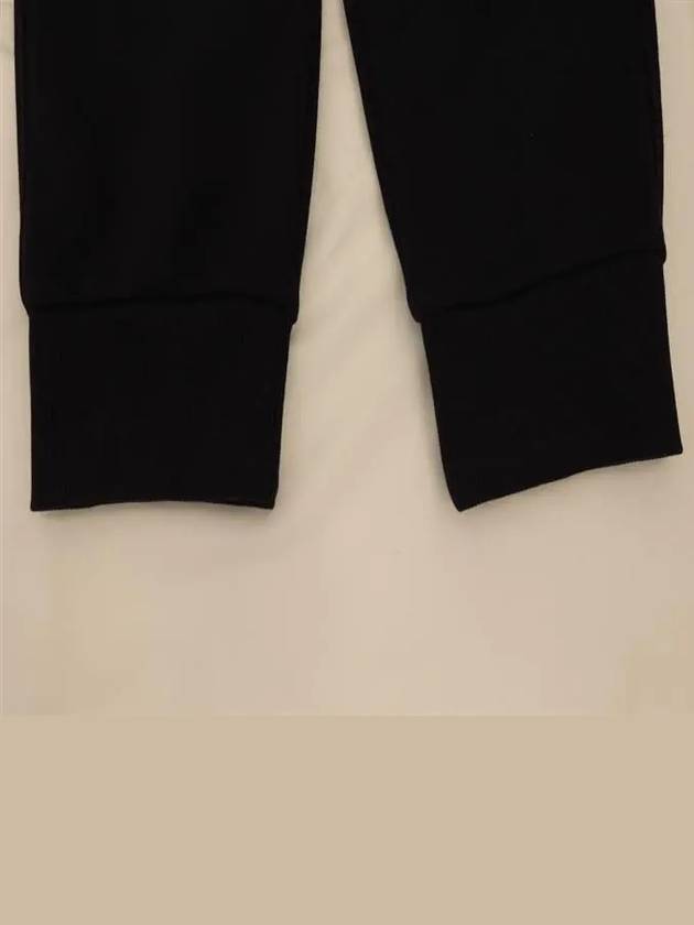 Men's Lens Waffen Diagonal Fleece Jogger Pants Navy - CP COMPANY - BALAAN.