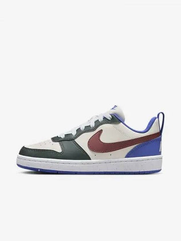 Court Burrow Low Recraft Junior Sneakers Vintage Green Astronomical Blue Dark Pony DV5456 300 725782 - NIKE - BALAAN 1