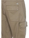 Men's Metropolis Stretch Satin Cargo Straight Pants Silver Sage - CP COMPANY - BALAAN 3