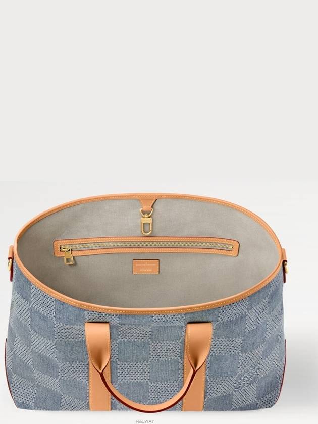 Weekend Damier Tote Bag Denim Blue - LOUIS VUITTON - BALAAN 4