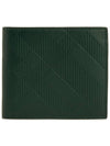 Plaid Check Leather Half Wallet Green - BURBERRY - BALAAN 2