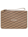 monogram logo clutch bag beige - BALENCIAGA - BALAAN 1