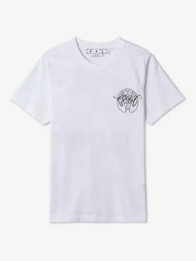 Hand Arrow Short Sleeve T-Shirt White - OFF WHITE - BALAAN 2