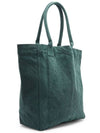 Yenky Embroidered Logo Large Shopper Tote Bag Green - ISABEL MARANT - BALAAN 6