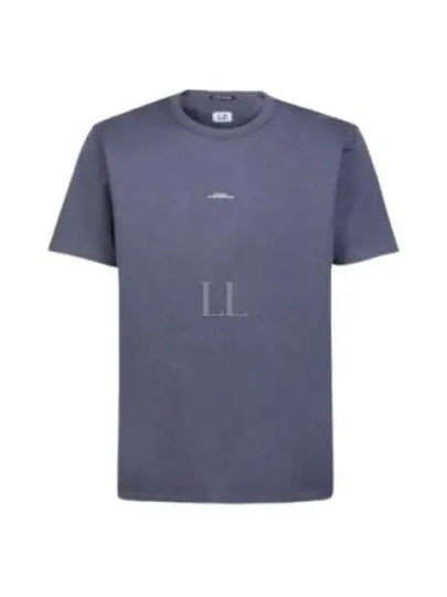 Metropolis Center Logo Short Sleeve T-Shirt Blue - CP COMPANY - BALAAN 2