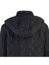 Diamond Quilted Long Nylon Jacket Black - BURBERRY - BALAAN 6