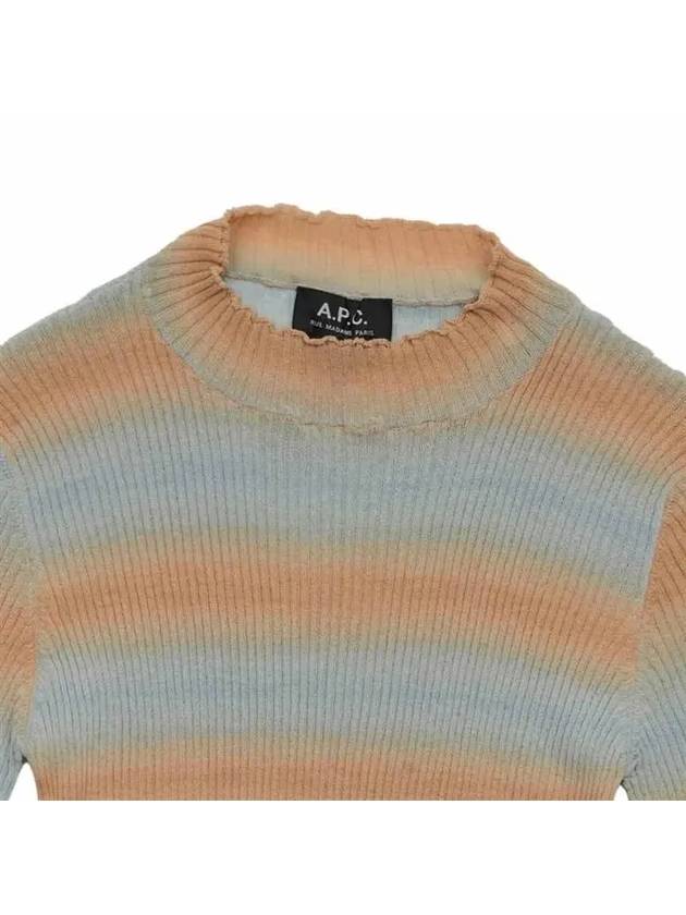 Stripe Cotton Knit Top - A.P.C. - BALAAN 4