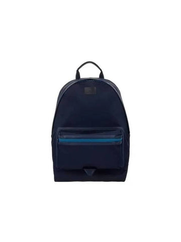 PS Square Logo Round Backpack Navy 271119 - PAUL SMITH - BALAAN 1