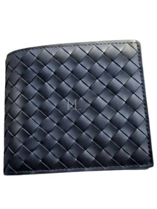 Intrecciato Small Folder Half Wallet Black - BOTTEGA VENETA - BALAAN 2