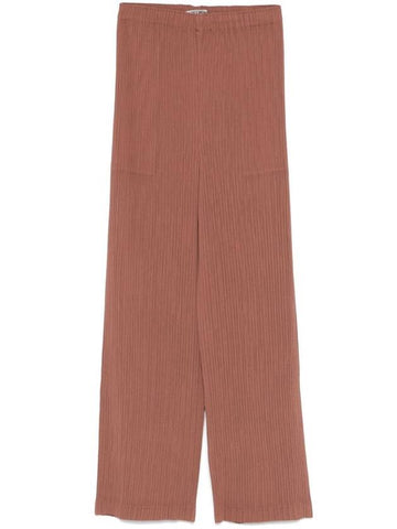 Issey Miyake Trousers Brown - ISSEY MIYAKE - BALAAN 1