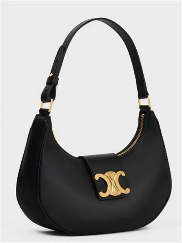 Ava Triomphe Smooth Calfskin Shoulder Bag Black - CELINE - BALAAN 3