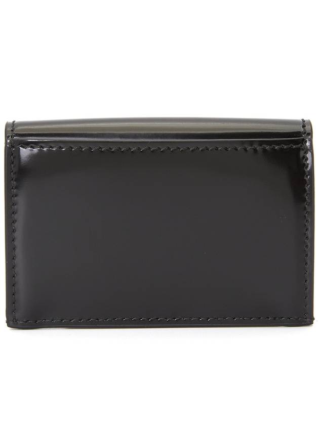 Women's Logo Closure Card Wallet Black - SALVATORE FERRAGAMO - BALAAN 3