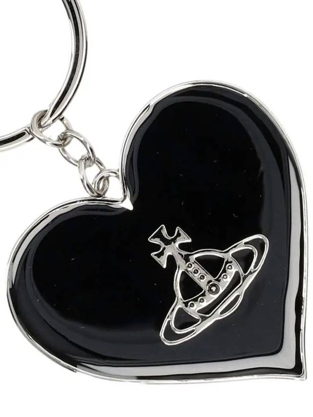 ORB logo mirror heart keyring 8203011WU OM0014 N403 - VIVIENNE WESTWOOD - BALAAN 4