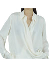 silk wrap blouse ivory - THEORY - BALAAN 10