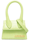 Logo Crocker Le Chiquito Mini Bag Green - JACQUEMUS - BALAAN.