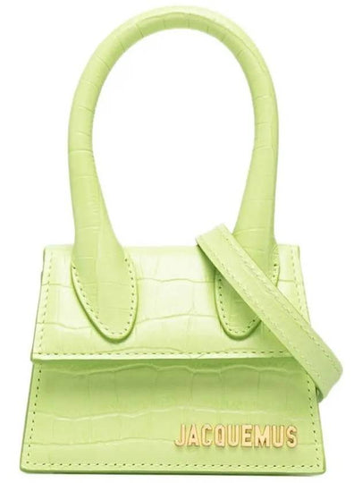 Le Chiquito Signature Croco Mini Tote Bag Light Green - JACQUEMUS - BALAAN 2