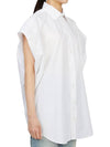 Women's Sleeveless Button-Up Shirt White - BALENCIAGA - BALAAN 4