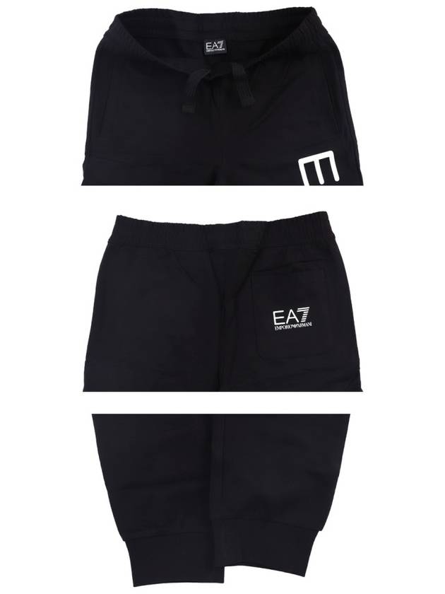 EA7 Logo Cotton Jogging Pants 8NPPC3 PJ05Z 0203 - EMPORIO ARMANI - BALAAN.