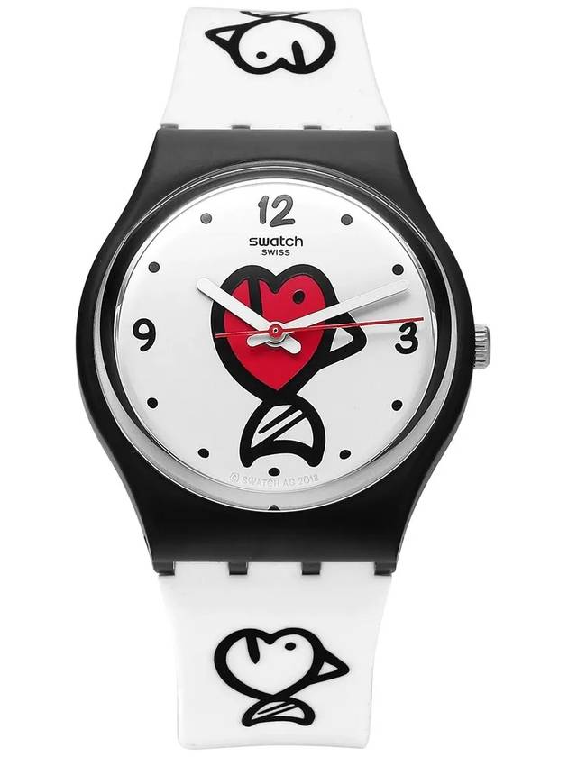 GB321 I LOVE YOUR FOLK FISHY urethane watch - SWATCH - BALAAN 5