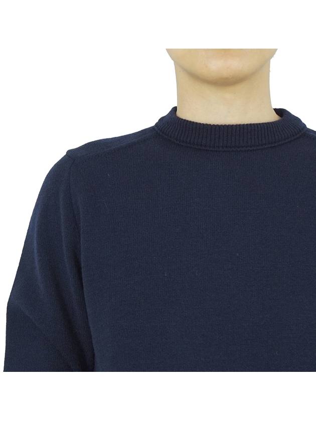 Metropolis Merino Wool Knit Top Navy - CP COMPANY - BALAAN 10