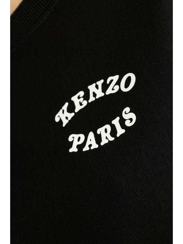 Kenzo Printed Sweatshirt, Women's, Black - KENZO - BALAAN 5