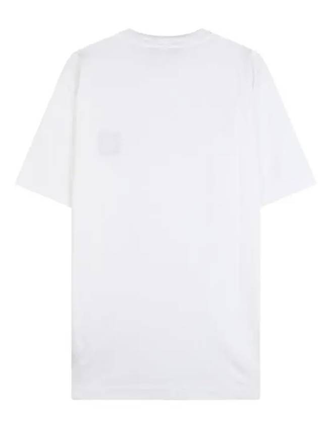 Logo Patch Short Sleeves T-Shirt White - STONE ISLAND - BALAAN 3