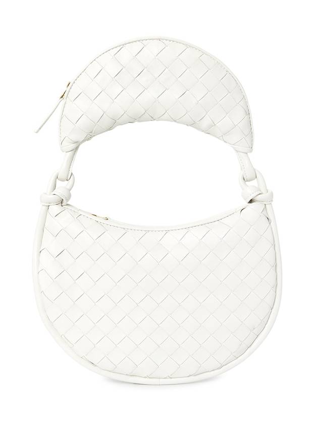 Intrecciato Gemelli Small Shoulder Bag White - BOTTEGA VENETA - BALAAN 8