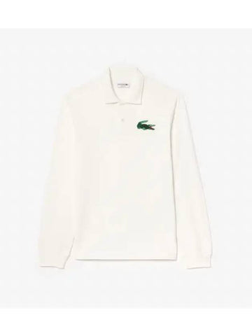 Men s Holiday Long Sleeve Polo OFFWHITE Off White - LACOSTE - BALAAN 1