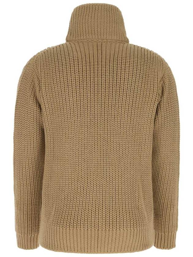 Masculinity Alpaca Cardigan Brown - PRADA - BALAAN 3