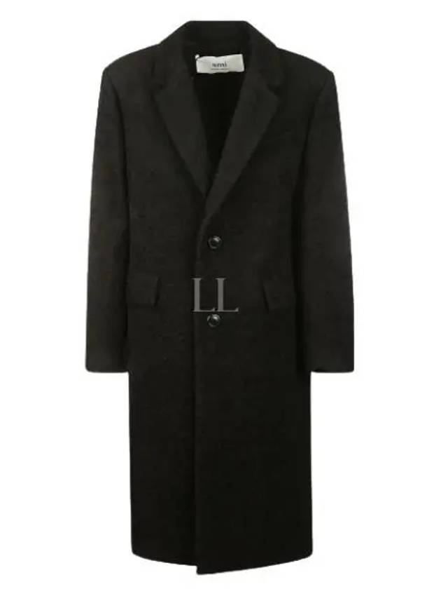 Men's Wool Single Coat Black - AMI - BALAAN 2