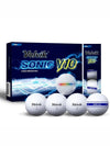 Golf Ball Sonic V10 Soft Track 3 Piece Multi 1 Dozen 12 Balls - VOLVIK - BALAAN 9