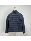 Ultra Light Tech Down 4 Bar Packable Purnel Neck Padding Navy - THOM BROWNE - BALAAN 3