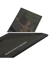 Dance Skeleton Print Card Wallet Khaki - ALEXANDER MCQUEEN - BALAAN 5