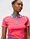 SS Golf Short Sleeve Courtney Polo Pink - J.LINDEBERG - BALAAN 3