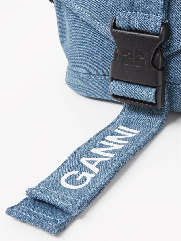 24SS logo denim shoulder bag - GANNI - BALAAN 6