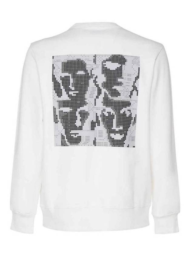 Metropolis Stretch Fleece Graphic Sweatshirt White - CP COMPANY - BALAAN 3