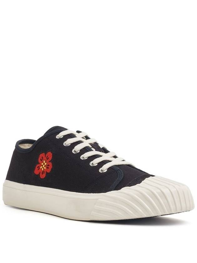 School Flower Low Top Sneakers Black - KENZO - BALAAN 3