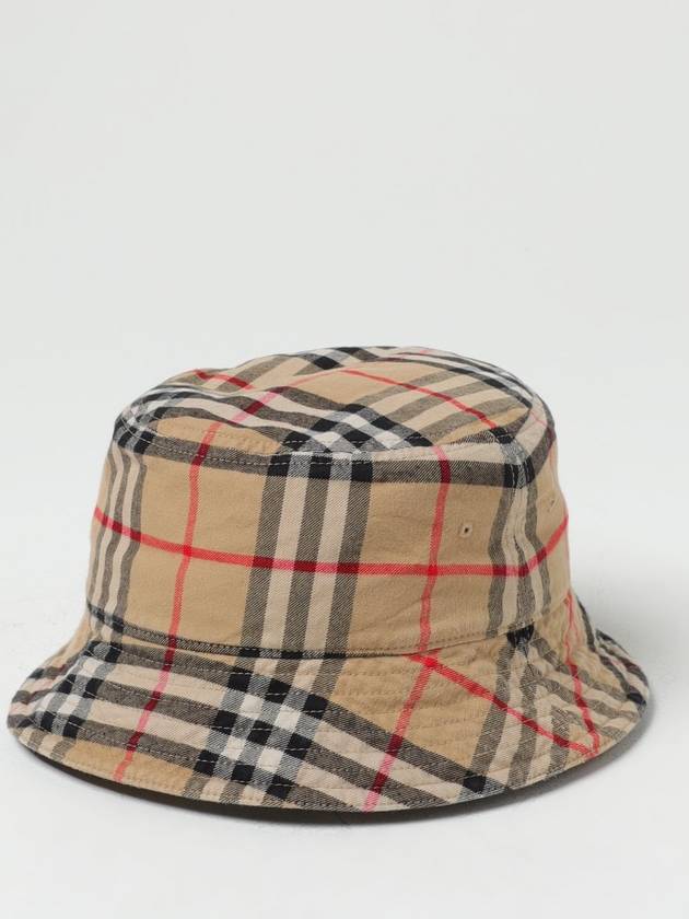 Check Cotton Bucket Hat Beige - BURBERRY - BALAAN 2