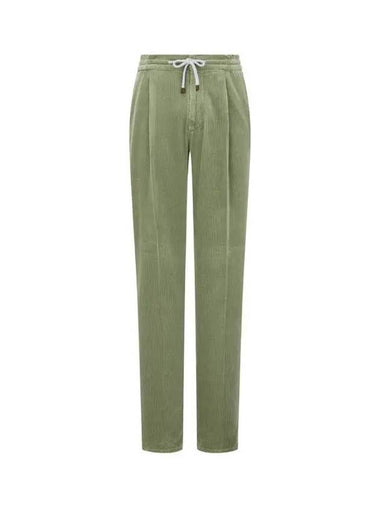 10 epoint men s drawstring corduroy pants green 270893 - BRUNELLO CUCINELLI - BALAAN 1