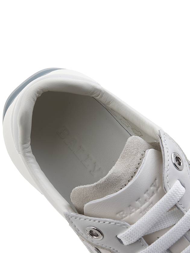 Men's Demmy Leather Low Top Sneakers White - BALLY - BALAAN 8