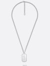 CD Plate Pendant Necklace Silver - DIOR - BALAAN 3