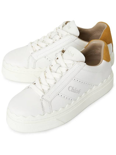 Lauren Leather Low Top Sneakers White - CHLOE - BALAAN 2