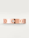 Love Wedding Band Diamond Ring Rose Gold - CARTIER - BALAAN 2