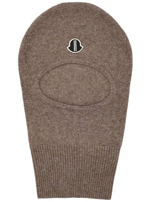 Rick Owens Wool Cashmere Balaclava Taupe - MONCLER - BALAAN 2