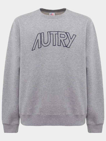 Lettering Logo Sweatshirt Gray SWIM 408M - AUTRY - BALAAN 1